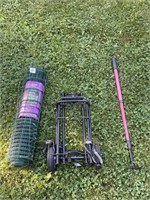 Garden fencing, tool luggage carrier