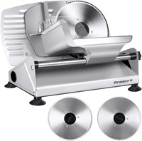 200W Anescra Meat Slicer  7.5 Blades - Silver