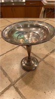 Sterling Silver MFH weighted pedestal bowl