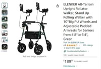 B2455 ELENKER All-Terrain Upright Rollator Walker