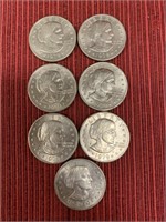 7 Susan B.Anthony dollars