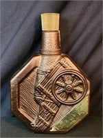 1970 Jim Bonded Beam Bronze Cannon Whiskey Bottle