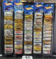 Hot Wheels Collector's Board and Cars