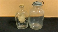 Vintage Hazel Atlas #5 Syrup Pail Jar - Zinc Lid