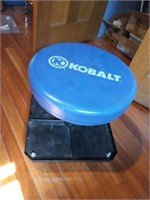 Cobalt rolling stool