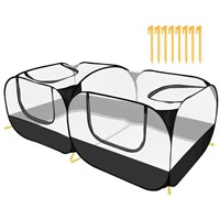 SlowTon Small Animals Playpen, Portable Large