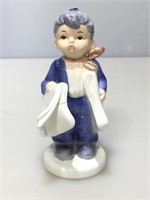 Napco Ceramic Figurine. Newsboy. 6in. H