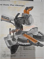 Ridgid 18v 7 1/4" Dual Bevel Sliding Miter Saw