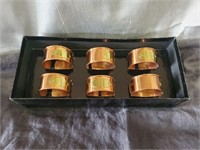 6 Pack Copper Napkin Rings