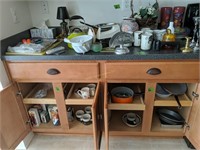 Contents On Kitchen Calendar, Cabinets. Dishes,