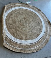 Bamboo Collection Hand Made Jute Rug