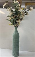 22” Tall Metal Flower Floor Vase as shown