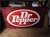 Large Dr Pepper Metal Sign 35x21"