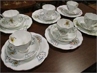 18PC QUEEN ANNE "LUCKY LADY " CHINA
