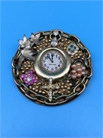 Hand Made Clock Brooch