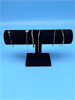 6 Gold Tone Chain Bracelets - Some Monet