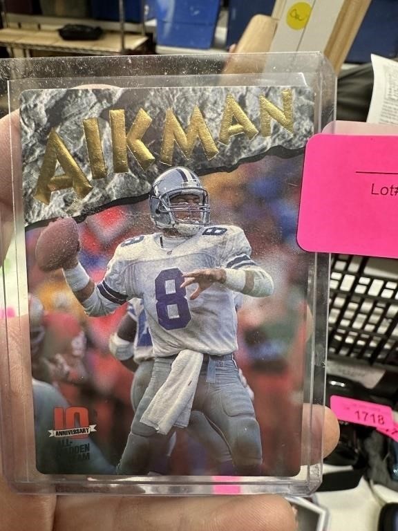 TROY AIKMAN CARD ACTION PACKED PROTOTYPE