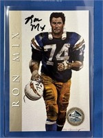 RON MIX AUTOGRAPHED HALL OF FAME SIGNATURE SERIES