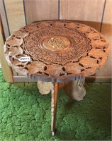 Small Decorative Inlaid Wood Table