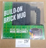 Creative Build-on-Brick Mug-Gray ~PBA-Free Plastic