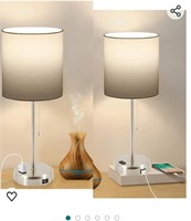 Kukobo Bedside Table Lamps for Bedroom Set of 2,
