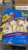 Dog dental rawhide rolls
