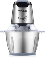 VPCOK Food Processor 5 Cup 600W with 2-Layer 4 Bla