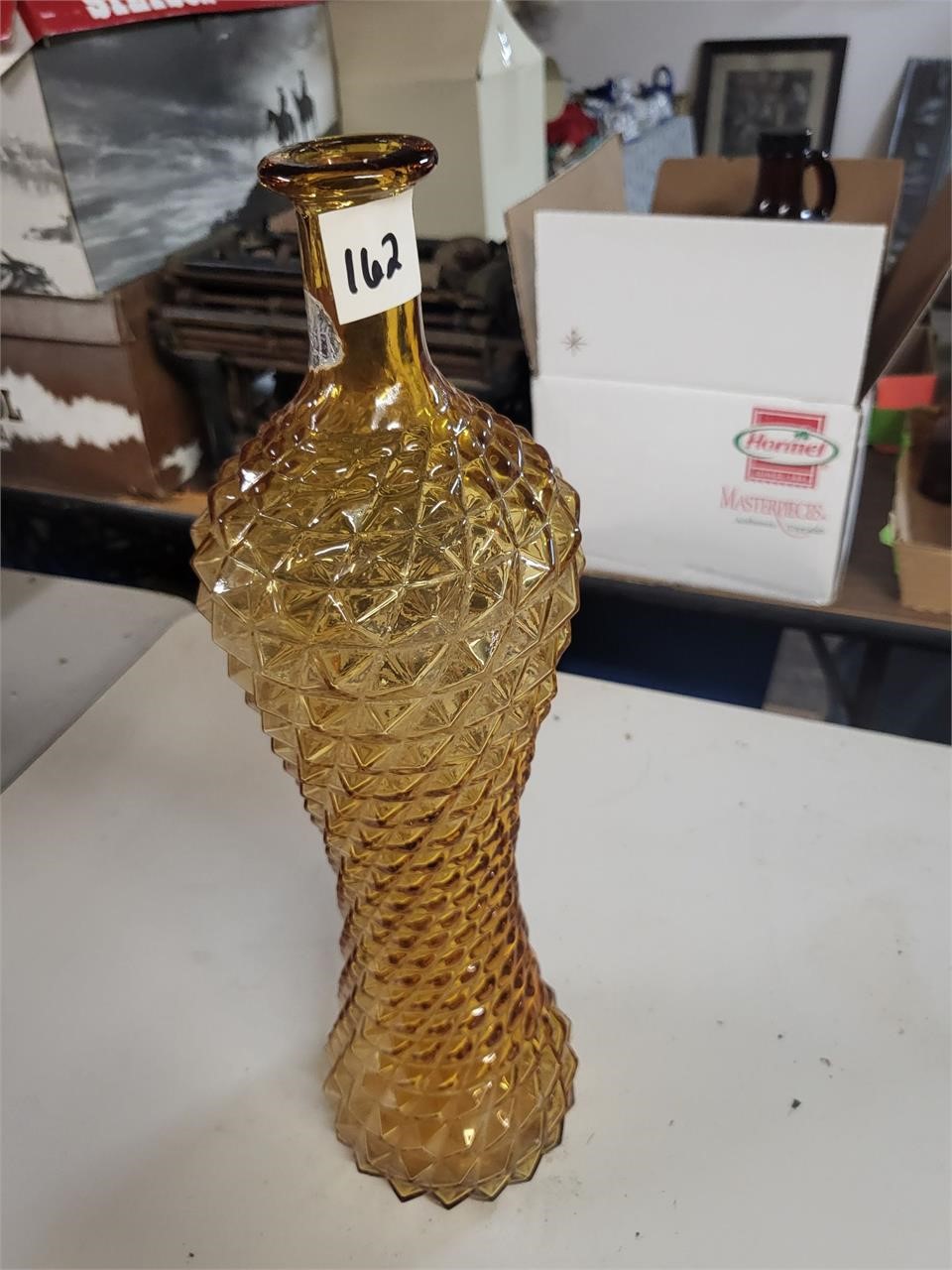 Large Italian Art Glass Bottle