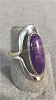 Sterling & Purple Stone Ring