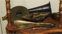 Lot #1316 - Figural brass duck foot dresser