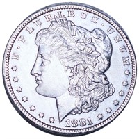 1881 Morgan Silver Dollar CLOSELY UNCIRCULATED