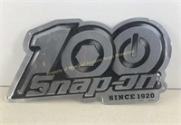 * Snap On 100 embossed tin sign  24x13