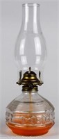Clear Pressed Glass Kaadan Oil / Kerosene Lamp