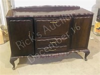 Mahogany sideboard w/ drop front - 52" l x 36"h