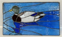 SWEET STAINED GLASS WINDOW HANGING - DUCK