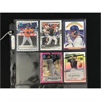5 Modern Rookie/auto Baseball Cards