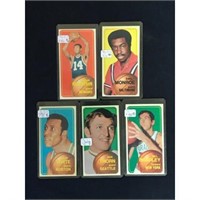 5 1970-71 Topps Basketball Cards