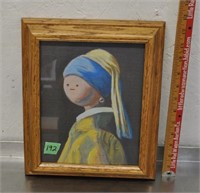 "Girl With a Pearl Earring" parody print