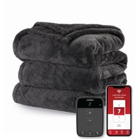 SR1949  Sunbeam Heated Blanket Twin Slate Grey