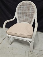 Rattan Cane Chair + Cushion #325 
22.5×33.5×22"