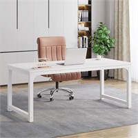 Modern Desk  63 x 31.5 inch  White