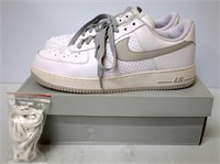 Air Force 1 '07 Perforated White Sneakers Size 14