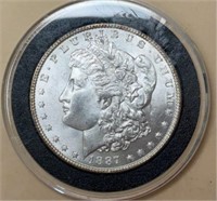 1887 P  SILVER MORGAN SILVER $1 DOLLAR COIN