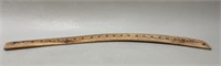 Tailors Curved 24” Wood Measuring Ruler