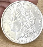 1892 P SILVER MORGAN $1 DOLLAR