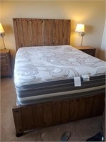 Rustic Style Queen Bed Frame, Side Rails