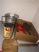 Clabber Girl can and other misc