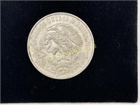 1968 MEXICO OLYMPIC 25 PESOS SILVER COIN
