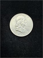 1958 D Benjamin Franklin Half Dollar