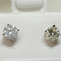 $2500 14K  Diamond(0.54ct) Earrings